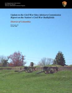 (Draft) Update to the Civil War Sites Advisory Commission Report: District of Columbia