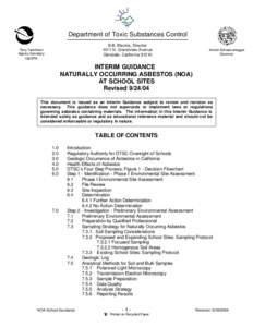 Department of Toxic Substances Control B.B. Blevins, Director 1011 N. Grandview Avenue Glendale, California[removed]Terry Tamminen