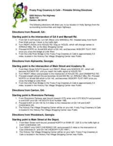 Microsoft Word - Frosty Frog Creamery - Printable Directions.doc