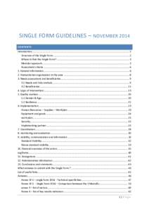 Single form guidelines FINAL November  2014