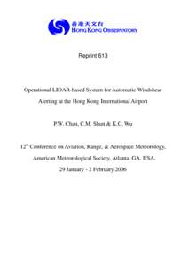 Chek Lap Kok / Hong Kong International Airport / Wind / LIDAR / Wind component chart / Tailwind / Crosswind / Secon / Meteorology / Atmospheric sciences / Aeronautics