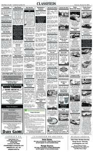 CLASSIFIEDS  The daily globe • yourdailyglobe.com Help Wanted  Personals