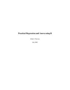 Analysis of covariance / Stepwise regression / Data analysis / Partial least squares regression / Statistical inference / Two-way analysis of variance / Least squares / Robust regression / Outline of regression analysis / Statistics / Regression analysis / Analysis of variance