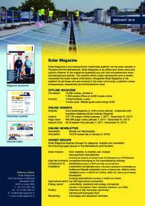 MEDIAKITDECEMBER 2017 | JAARGANG 8 | NUMMER 4 Solar Magazine Zuid-Hollands Eurotron levert