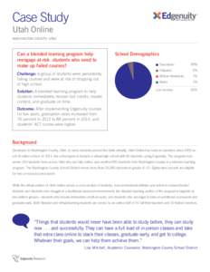 Case Study  where learning clicks Utah Online