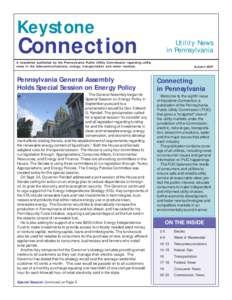 Keystone  Connection Utility News in Pennsylvania