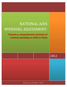 NATIONAL AIDS SPENDING ASSESSMENT: Towards a comprehensive estimate of national spending on AIDS in China  2012