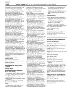 Federal Register / Vol. 79, NoFriday, December 12, Notices transmission line or the removal of the 11,534 foot-long power line and 15