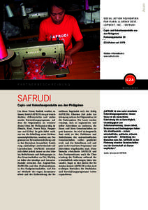 Asien  Foto: EZA Fairer Handel / G. Wimmer SOCIAL ACTION FOUNDATION FOR RURAL & URBAN DEVELOPMENT, INC. - SAFRUDI