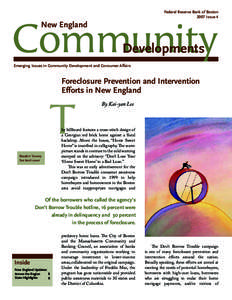 New England Community Developments, 2007 Issue 4