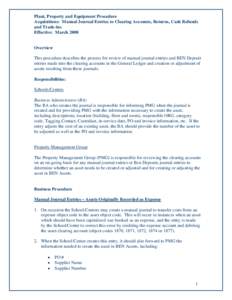 BEN Assets Business Process/Procedure Template