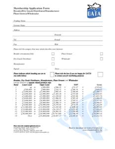 Microsoft Word - OATA breeder, dry goods, distributor, manufacturer, wholesaler app form