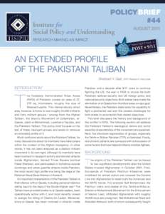 PolicyBrief #44 Institute for Social Policy and Understanding