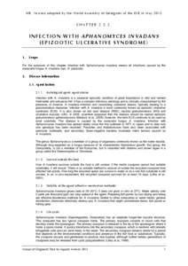 Water / Biology / Aquaculture / Aphanomyces invadans / Epizootic ulcerative syndrome / Fisheries / Saprolegnia / Crayfish plague / Water moulds / Fish diseases / Fish