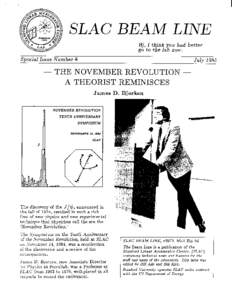 J/ψ meson / Standard Model / SLAC National Accelerator Laboratory / Large Hadron Collider / CLEO / James Bjorken / Grand Unified Theory / Fermilab / Top quark / Physics / Particle physics / Quark