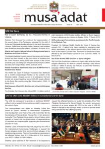 NEWS REVIEWS EVENTS ISSUES Monthly Newsletter of the UAE Foreign Aid Sector