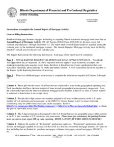 Illinois Department of Financial and Professional Regulation Division of Banking PAT QUINN Governor  MANUEL FLORES