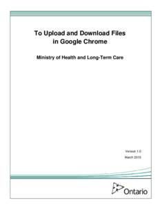 Upload Files (Refer to MC EDT Reference Manual Section 5