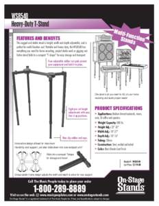 WS8540  Heavy-Duty T-Stand WORKSTATIONS  Multi