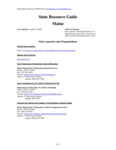 Deafness / Education in Maine / Maine Department of Education / Telecommunications Relay Service / Hallowell /  Maine / United States / Cities in Maine / Maine / Assistive technology