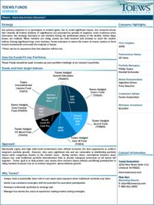 TOEWS FUNDS OVERVIEW Mission: Improving Investor Outcomes*  Strategy