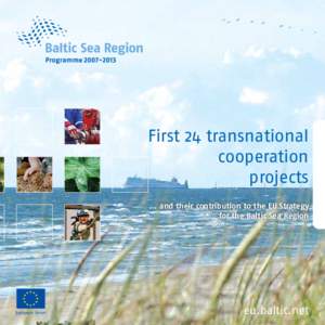 First 24 transnational cooperation projects … and their contribution to the EU Strategy for the Baltic Sea Region