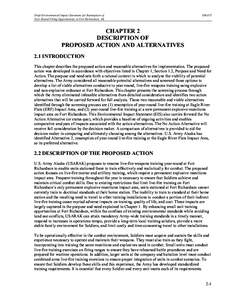 Draft Environmental Impact Statement for Resumption of Year-Round Firing Opportunities at Fort Richardson, AK DRAFT  CHAPTER 2