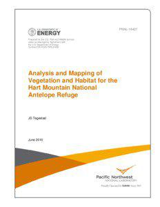 PNNL[removed]Prepared for the U.S. Fish and Wildlife Service under an Interagency Agreement with