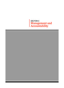 SECTION 3  Management and Accountability  CHAPTER 6 GOVERNANCE AND ACCOUNTABILITY