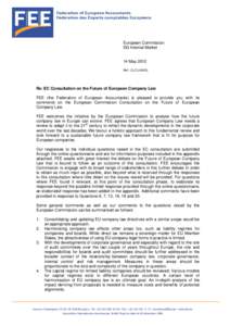 Microsoft Word - EC Consultation EU Company Law[removed]doc