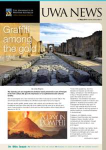 UWA  NEWS 17 May 2010 Volume 29 Number 6 Graffiti among the gold