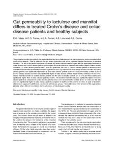 Intestinal Brazilian Journal permeability of Medical in intestinal and Biological