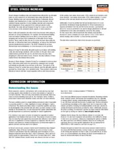 Simpson Strong-Tie - Steel Stress Increase & Corrosion Information