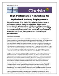 WHITE PAPER  High-Performance Networking for