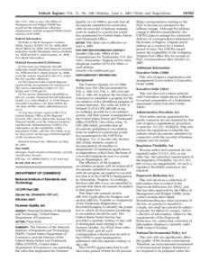 Federal Register / Vol. 72, No[removed]Monday, June 4, [removed]Rules and Regulations (44 U.S.C[removed]et seq.), the Office of Management and Budget (OMB) has approved the information collection requirements and has assigned