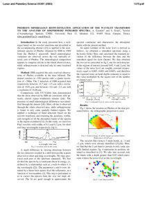 Space weathering / Absorption band / 1 micrometre / Space / Astronomy / Physics / Electromagnetic spectrum / Infrared / Spectroscopy