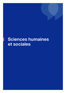 Sciences humaines et sociales 30  Contexte général