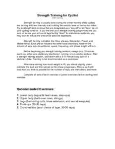 Microsoft Word - Strength Training for Cyclist.doc