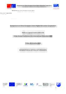 China-EU School of Law / China Europe International Business School / Education in China / Subdivisions of China / Wang Huiyao / Provinces of China / Beijing International Studies University