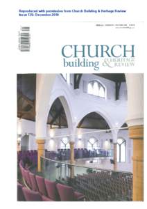 Reproduced with permission from Church Building & Heritage Review Issue 126: December 2010