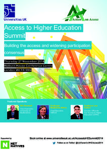 Education in the United Kingdom / University and college admissions / Counties of England / Higher education in the United Kingdom / Widening participation / Higher Education Funding Council for England / Office for Fair Access / University of Birmingham / University of Bedfordshire / Department for Business /  Innovation and Skills / Education in England / Education