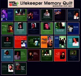 Lifekeeper Memory Quilt Q U E E N S L A N D S TAT E Q U I LT Harley Gray