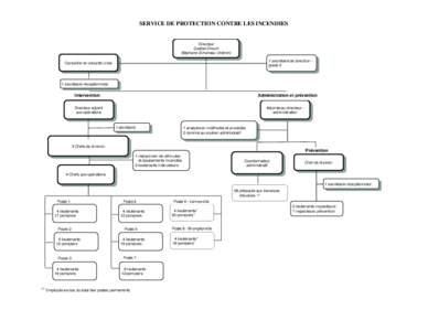 SERVICE DE PROTECTION CONTRE LES INCENDIES  Directeur Gaétan Drouin Stéphane Simoneau (intérim) 1 secrétaire de direction grade 2