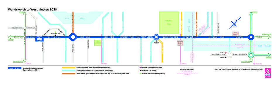 Battersea / Wandsworth / London Borough of Lambeth / Vauxhall / Lambeth Bridge / Lambeth / Fairfield / A3036 road / Vauxhall bus station / London / SW postcode area / London Borough of Wandsworth