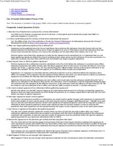 City of Seattle Referendum Process FAQ  1 of 2 http://clerk.ci.seattle.wa.us/~public/initref/ReferendumFAQ.htm