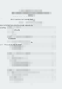 JSCE Guidelines for Concrete No.8  RECOMMENDATIONS FOR SHOTCRETING (Draft) Contents Part 1