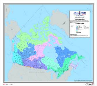 Atlas of Canada 6th Edition (archival version) Current Water Levels The map shows 3172 hydrometric stations, 1491 active and 1681 inactive, located on rivers and lakes across the country. All the stations on the map are 