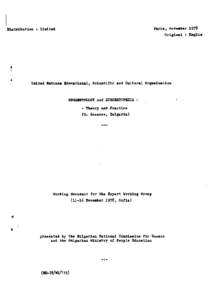 Expert Working Group on Suggestology and Suggestopedia; Suggestology and suggestopedia: theory and practice; working document; 1978