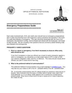 United States Department of Homeland Security / Disaster preparedness / Humanitarian aid / Occupational safety and health / Federal Emergency Management Agency / Emergency / Government Emergency Telecommunications Service / Business continuity planning / Business continuity / Public safety / Emergency management / Management