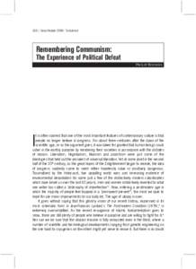 312 / Sarai Reader 2006: Turbulence  Remembering Communism: